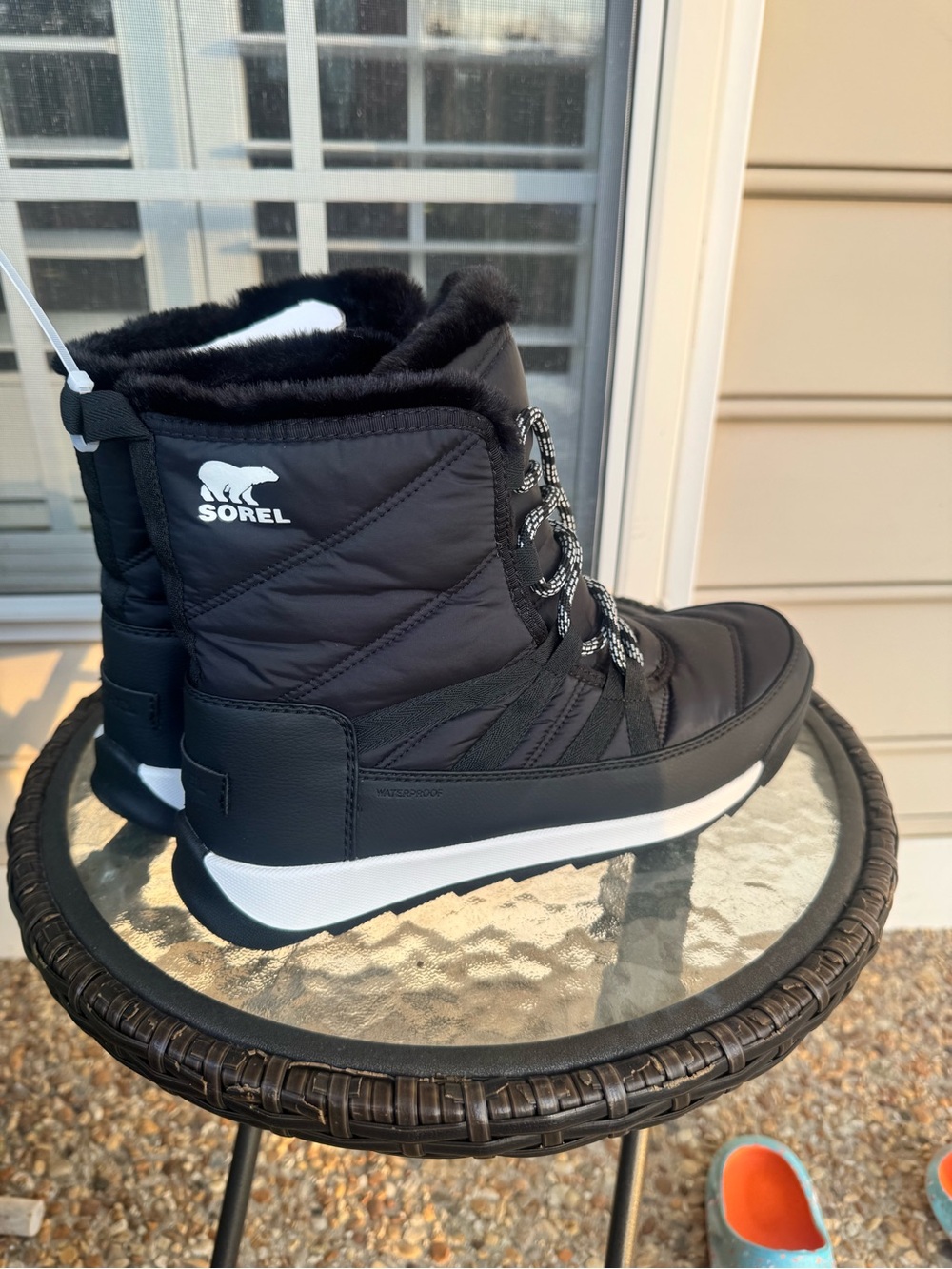 Sorel Women's Black Quilted Lace-Up Winter Boot
